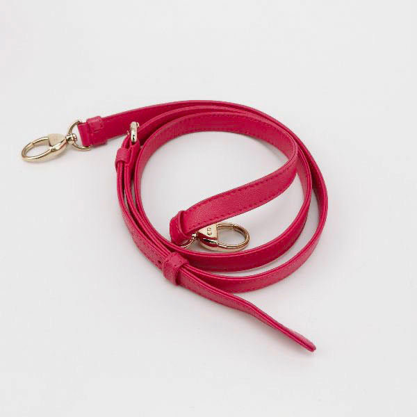 Sold Lady Dior Mini Fuchsia Pink handbag Cannage Leather with strap