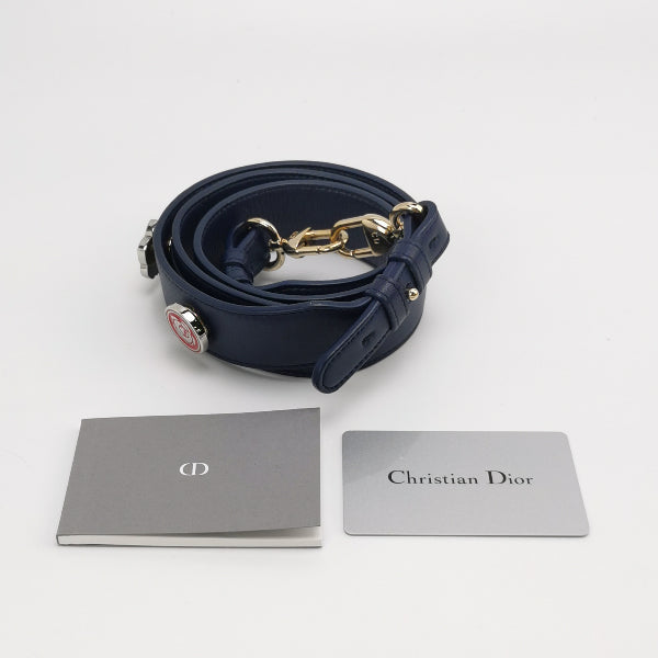 Sold Lady Dior Small My Abcdior Navy Lambskin Cannage Leather
