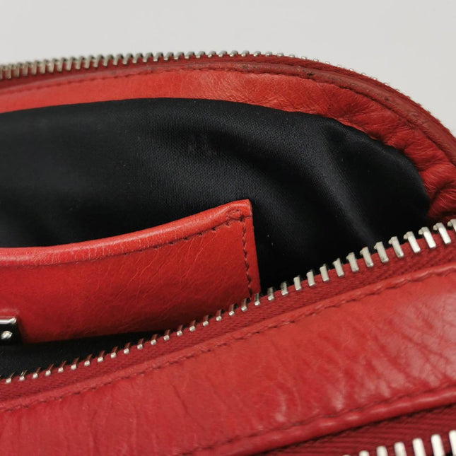 Miu Miu Nappa Matelasse Camera Bag Red