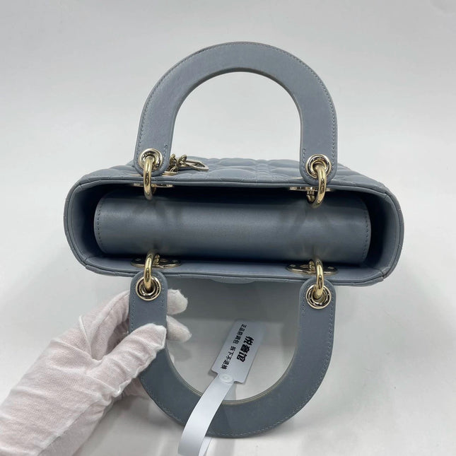 Sold Lady Dior My Abcdior Blue Lambskin Cannage Leather with Strap
