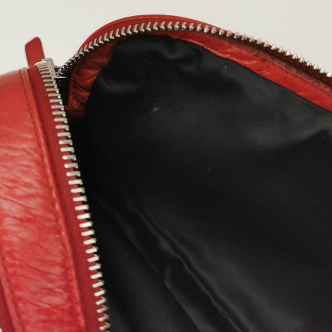 Miu Miu Nappa Matelasse Camera Bag Red