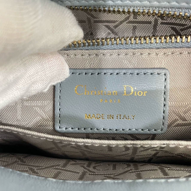 Sold Lady Dior My Abcdior Blue Lambskin Cannage Leather with Strap