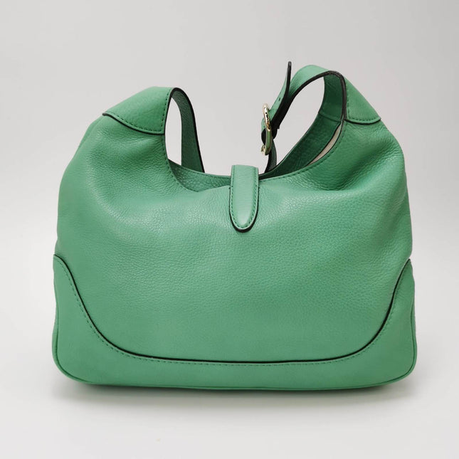 Sold Gucci Jackie 1961 Soft Green Leather Bag Medium
