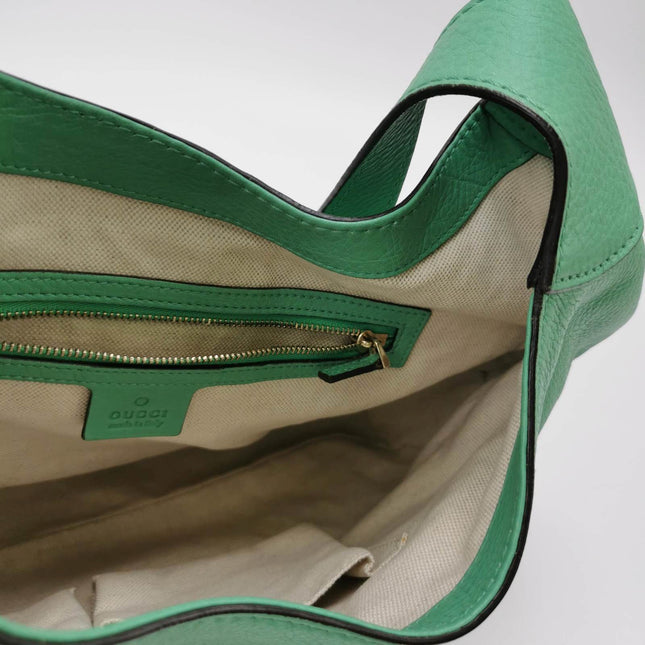 Sold Gucci Jackie 1961 Soft Green Leather Bag Medium