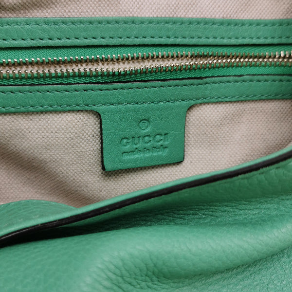 Sold Gucci Jackie 1961 Soft Green Leather Bag Medium