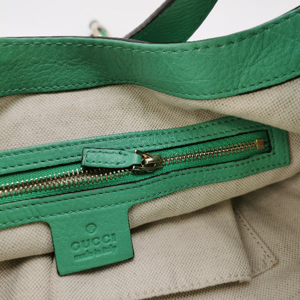 Sold Gucci Jackie 1961 Soft Green Leather Bag Medium