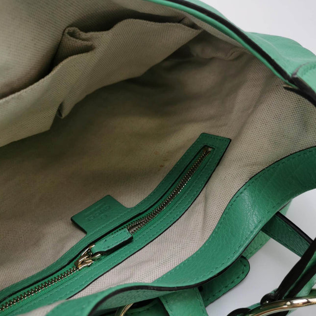 Sold Gucci Jackie 1961 Soft Green Leather Bag Medium