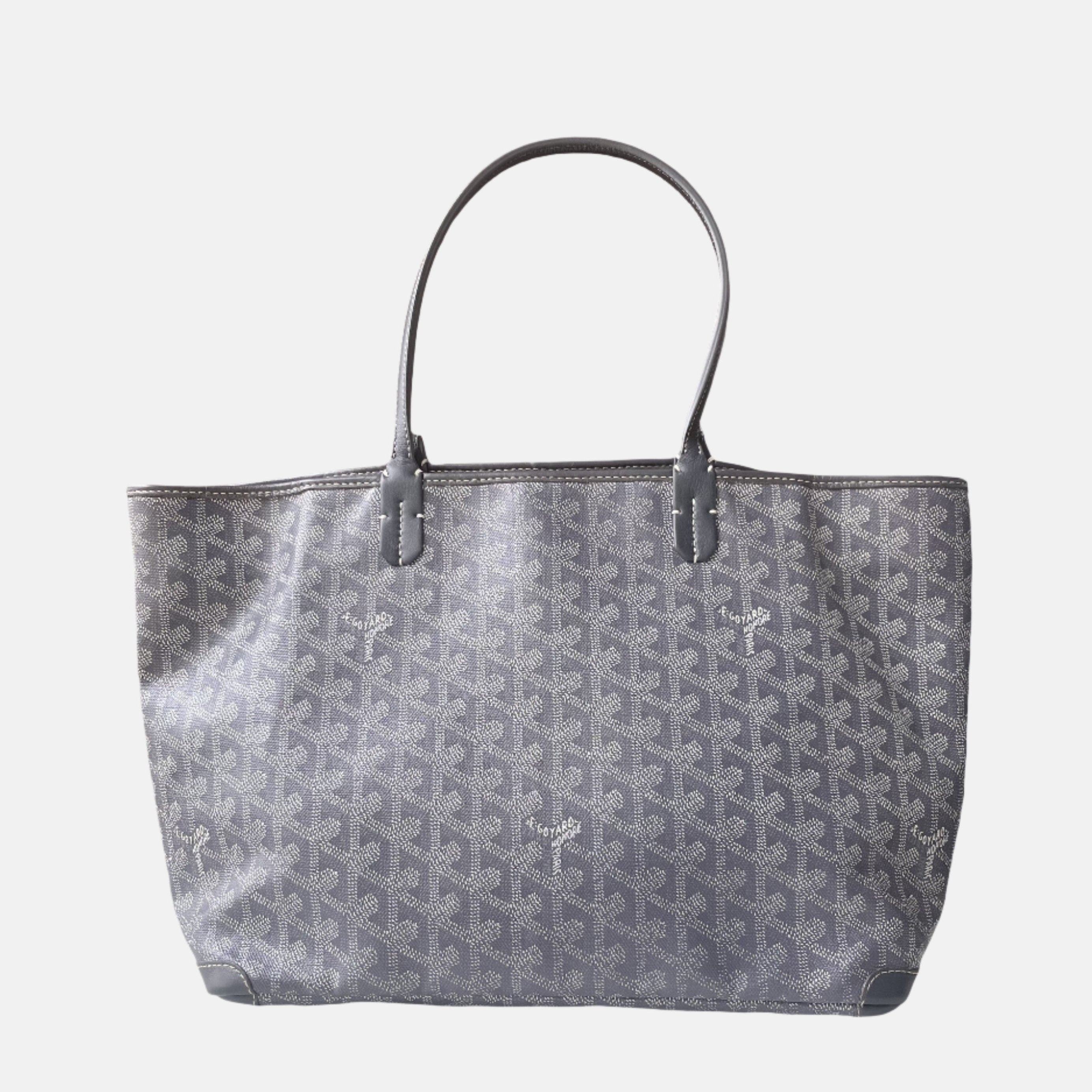 Grey Goyard Bag With Zip Goyard Artois PM Small/Medium Grey Tote
