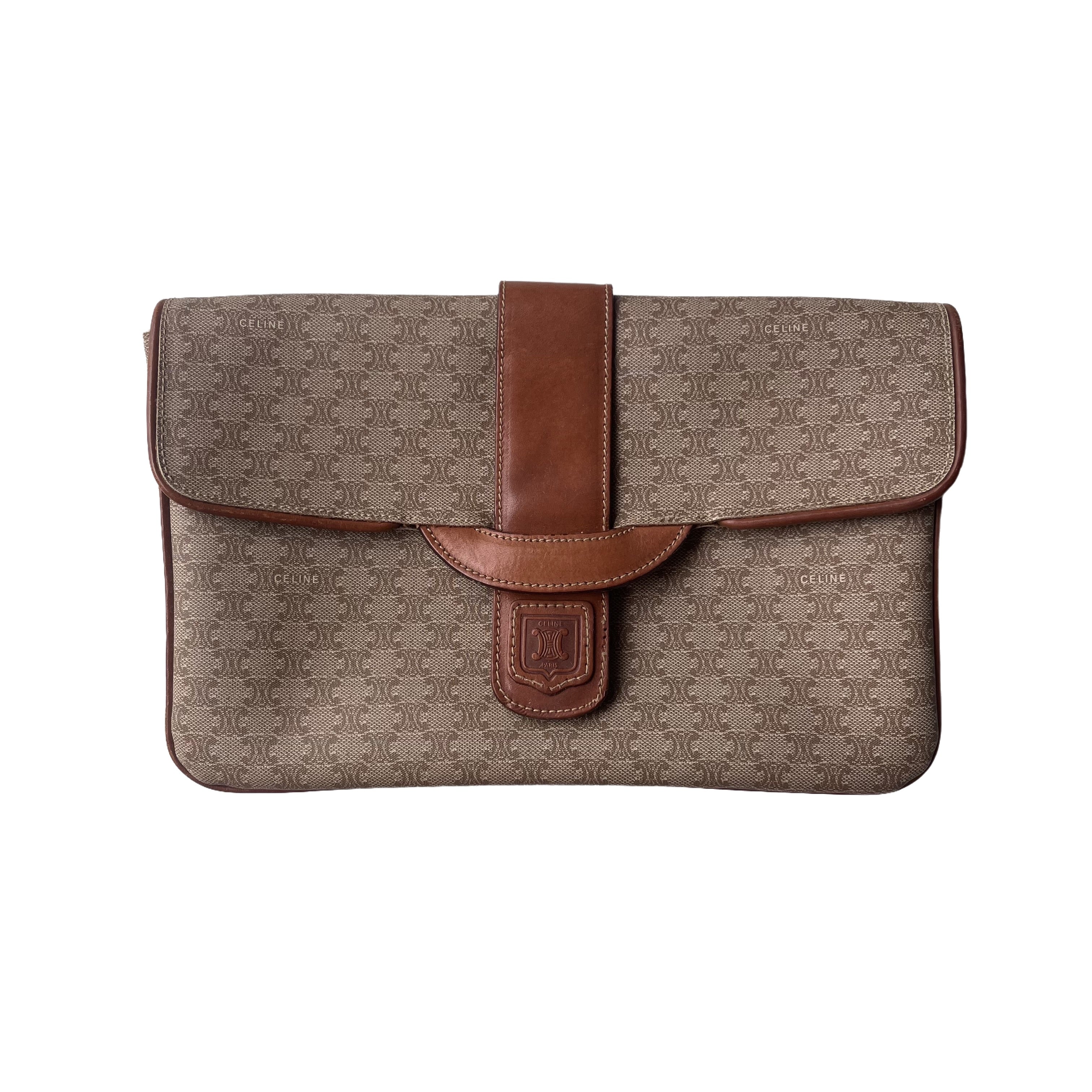 Celine Envelope Clutch bag in Brown Monogram Luxbags