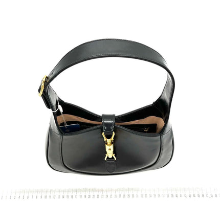 Sold Gucci Jackie 1961 Black Leather Bag with Adjustable Strap