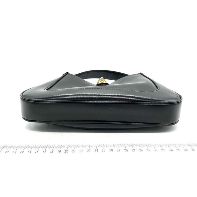 Sold Gucci Jackie 1961 Black Leather Bag with Adjustable Strap
