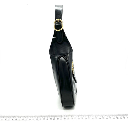 Sold Gucci Jackie 1961 Black Leather Bag with Adjustable Strap