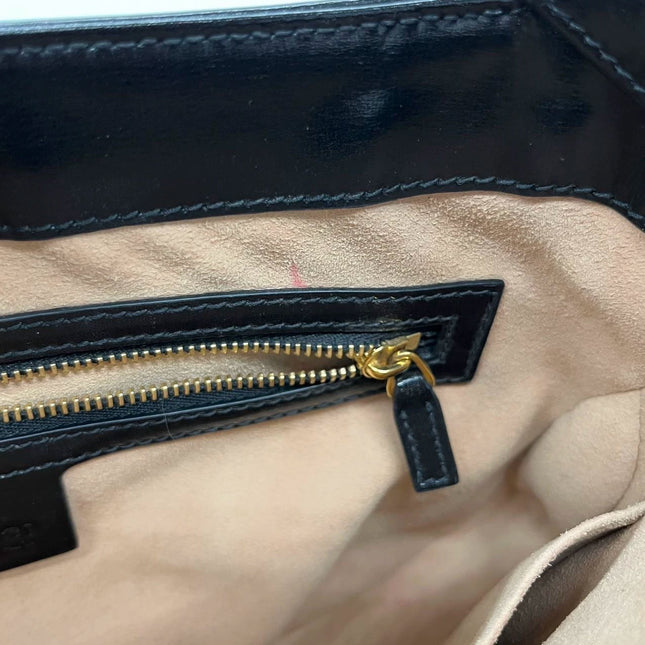 Sold Gucci Jackie 1961 Black Leather Bag with Adjustable Strap