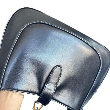 Sold Gucci Jackie 1961 Black Leather Bag with Adjustable Strap