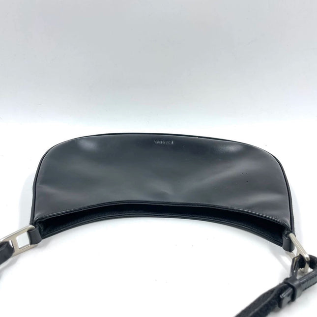 Sold Prada Cleo Vintage Black Leather Silver Hardware