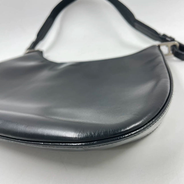 Sold Prada Cleo Vintage Black Leather Silver Hardware