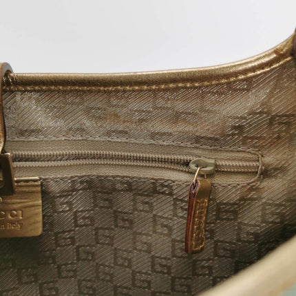 Sold Gucci Jackie Vintage Mini Blue Nylon with Gold Leather Shoulder Bag Medium