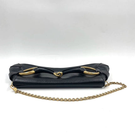 Sold Gucci Horsebit 1955 Chain Shoulder bag Large Black Leather