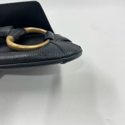 Sold Gucci Horsebit 1955 Chain Shoulder bag Large Black Leather