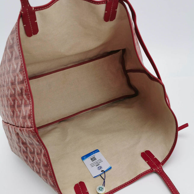 Sold Goyard Saint Louis PM Tote Medium Red