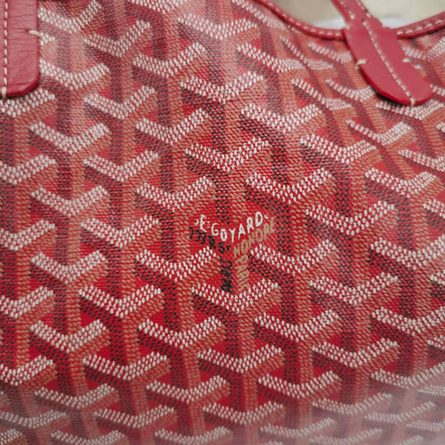 Sold Goyard Saint Louis PM Tote Medium Red