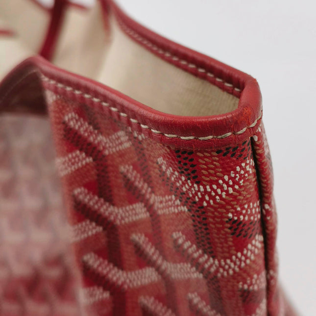 Sold Goyard Saint Louis PM Tote Medium Red