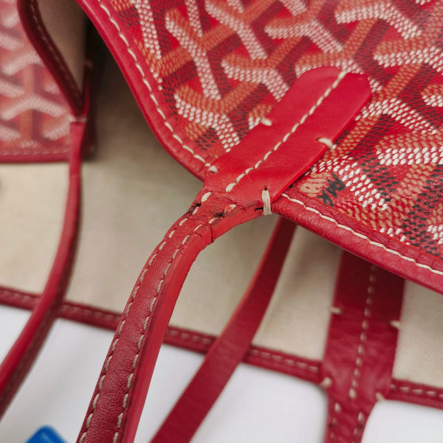 Sold Goyard Saint Louis PM Tote Medium Red