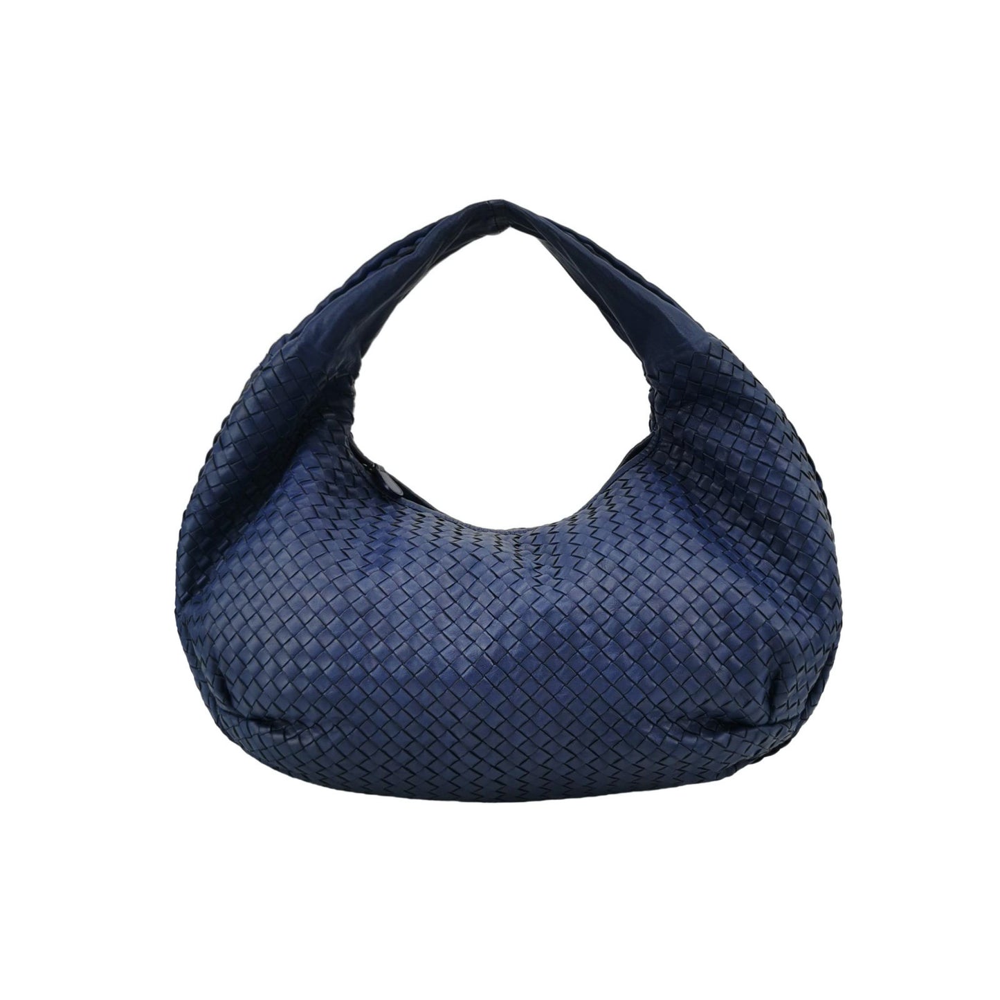 Bottega Veneta Belly Hobo Intrecciato Navy Nappa Leather Large-Luxbags