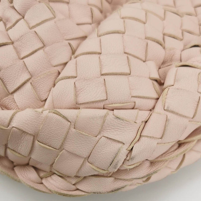 Sold Bottega Veneta Belly Hobo Intrecciato Light Pastel Pink Nappa Leather Medium