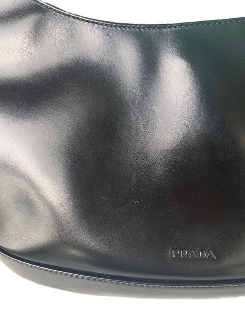 Sold Prada Cleo Vintage Black Leather Silver Hardware