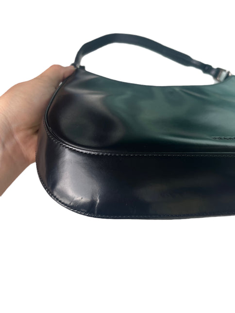 Sold Prada Cleo Vintage Black Leather Silver Hardware