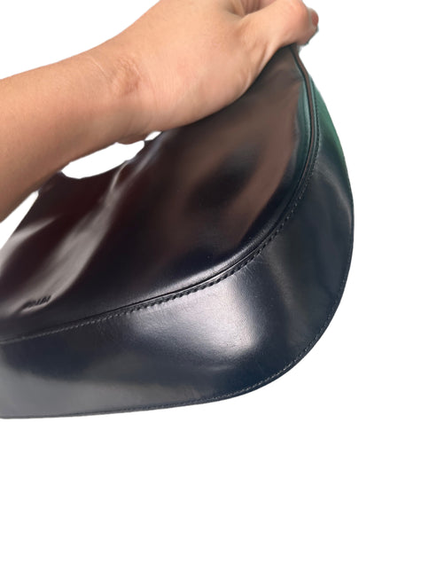 Sold Prada Cleo Vintage Black Leather Silver Hardware