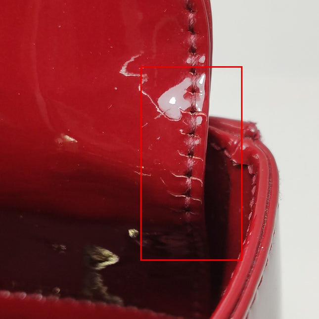 Lady Dior Mini Red Burgundy Patent Leather Gold Hardware Suede Interior Chain Strap 2019