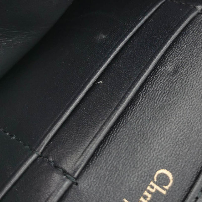 Dior Diorama Wallet on Chain Gold Metallic Patent Leather Crossbody Bag