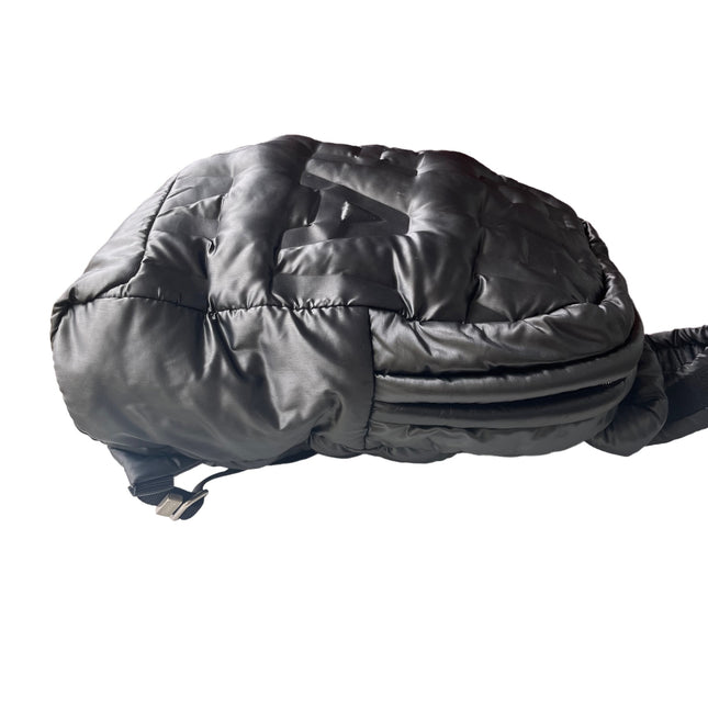 Chanel Doudoune Backpack Embossed Black Nylon Medium