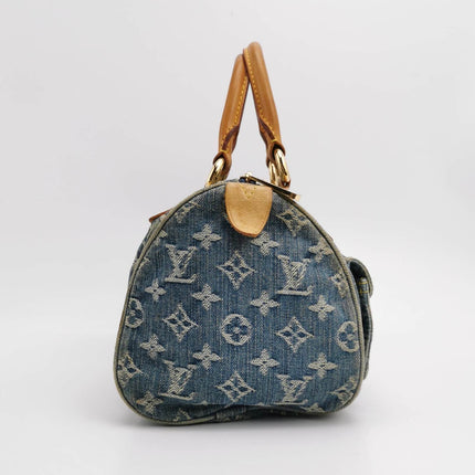Sold Louis Vuitton Denim Neo Speedy Boston Bag
