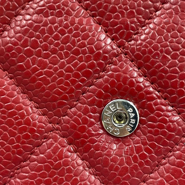 Sold Chanel Wallet on Chain Classic Flap Red Caviar Leather