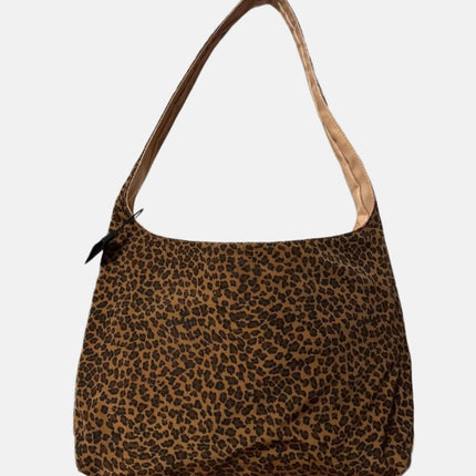 Bottega Veneta Nylon Leopard Hobo Shoulder Bag-Luxbags
