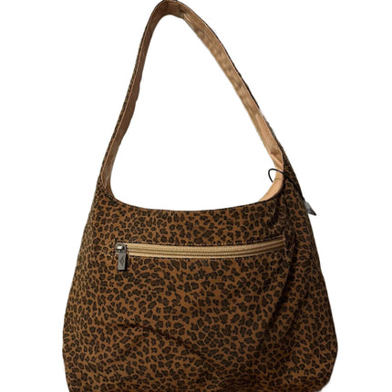Sold Bottega Veneta Nylon Leopard Hobo Shoulder Bag