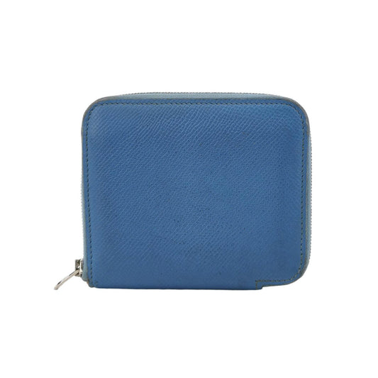 Hermes Silk'in Wallet Small Blue Leather-Luxbags