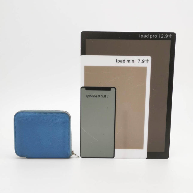 Hermes Silk'in Wallet Small Blue Leather