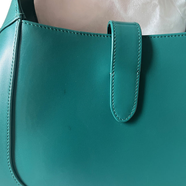 Sold Gucci Jackie 1961 Green Leather Bag Small with Adjustable Strap