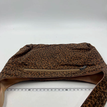 Sold Bottega Veneta Nylon Leopard Hobo Shoulder Bag