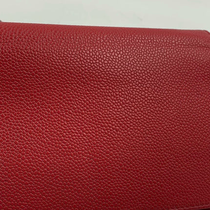 Sold Chanel Wallet on Chain WOC Double CC Red Caviar Leather