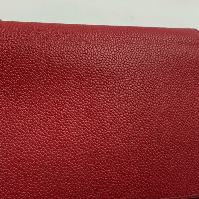 Sold Chanel Wallet on Chain WOC Double CC Red Caviar Leather