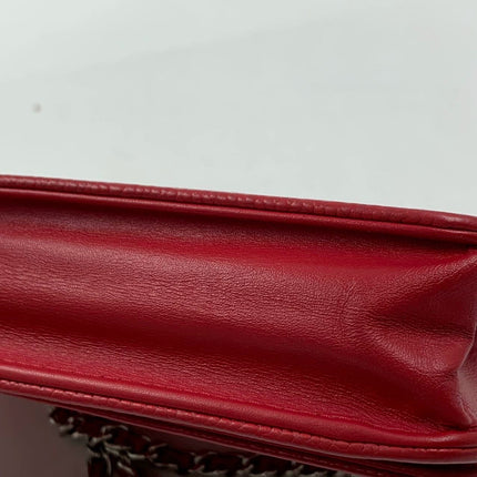 Sold Chanel Wallet on Chain WOC Double CC Red Caviar Leather
