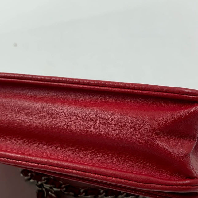 Sold Chanel Wallet on Chain WOC Double CC Red Caviar Leather