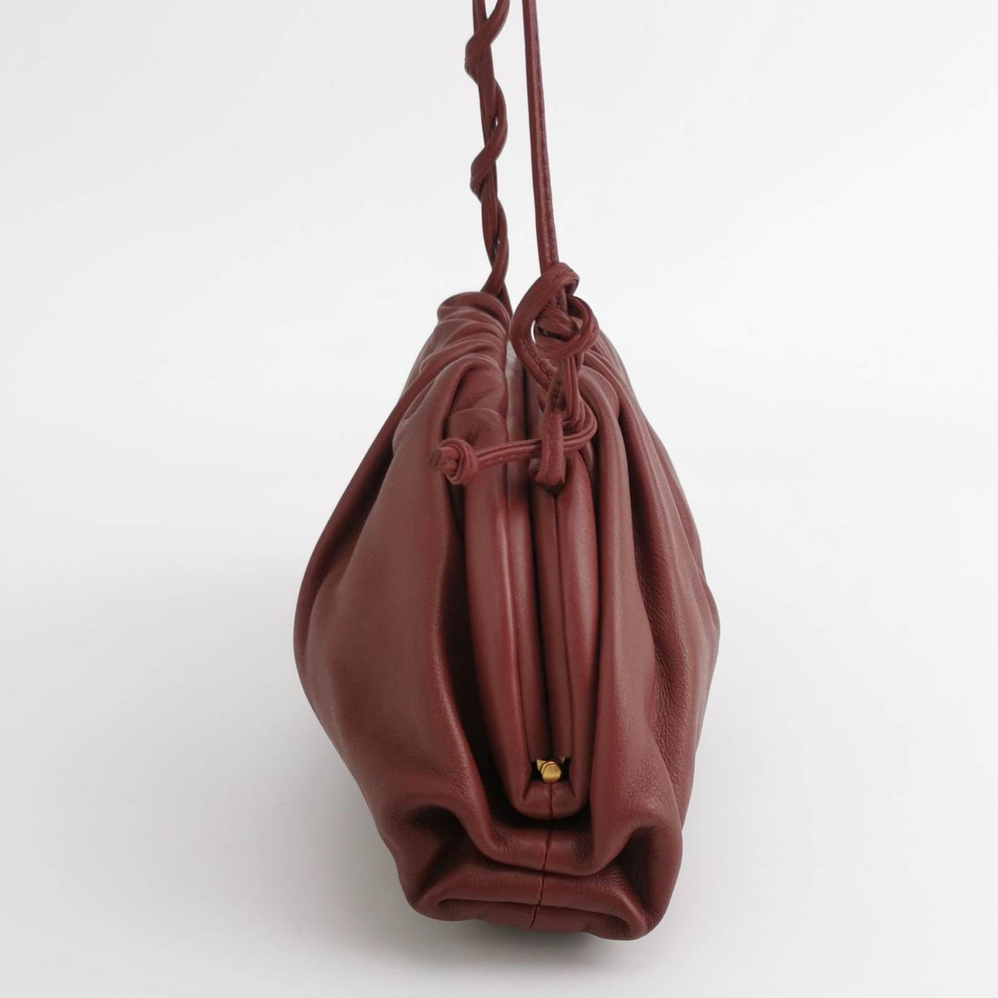 Bottega Veneta Pouch Mini Burgundy Leather