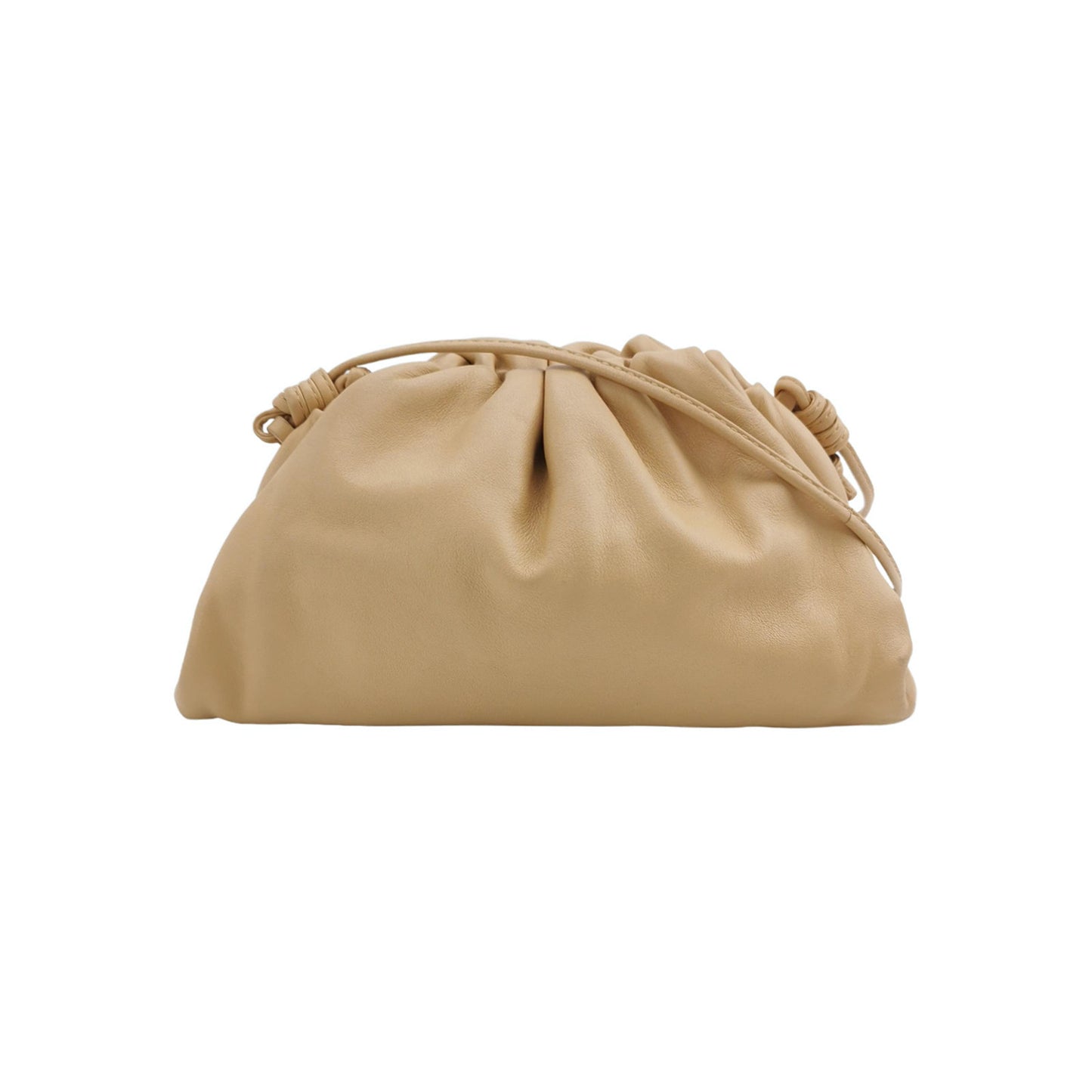 Bottega Veneta Pouch Mini Beige Leather-Luxbags