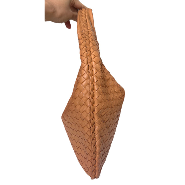 Sold Bottega Veneta Intrecciato Camel Nappa Leather Handbag